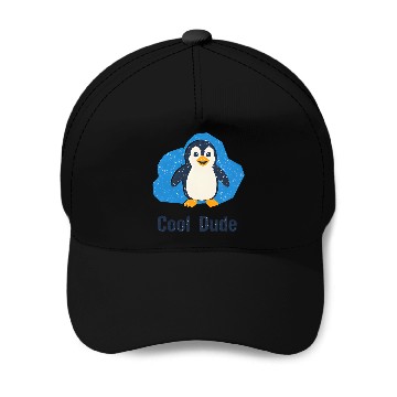 Discover Arctic Penguin with Snow Effect Baseball Caps