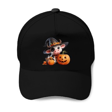 Discover Cute Halloween Cow Baseball Caps