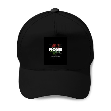 Discover Red Rose Power Baseball Caps