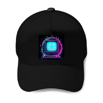 Discover Retro Digital Computer Design Baseball Caps
