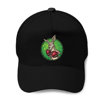 Discover Boxing Kangaroo Baseball Caps