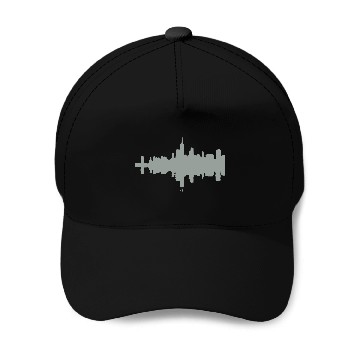 Discover Chicago skyline Baseball Caps