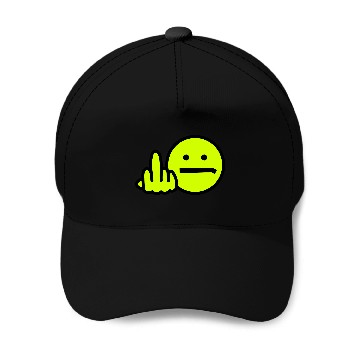 Discover Angry Smiley technical remix Baseball Caps