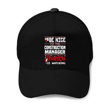 Discover Construction Manager Baseball Caps