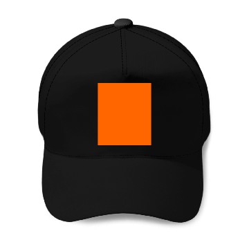 Discover Orange Solid Color Baseball Caps