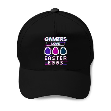 Discover Gamer Love Easter Egg Pixel Video Game Boy Easter Baseball Caps