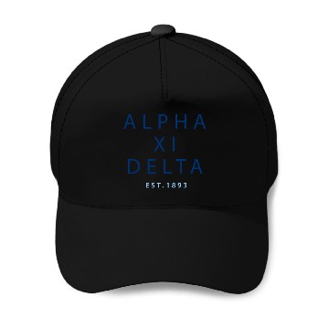 Discover Alpha Xi Delta Modern Type Sweat Baseball Caps