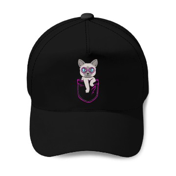 Discover Siamese Cat Pocket Baseball Caps