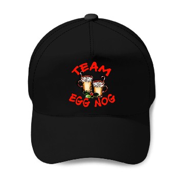 Discover Team Eggnog Holiday Design Baseball Caps