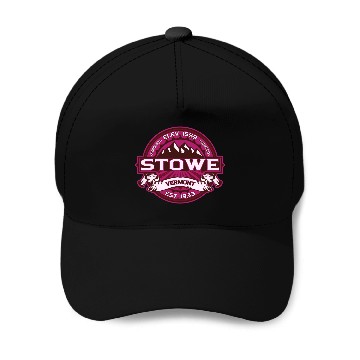 Discover Stowe Logo Raspberry Dark Baseball Caps