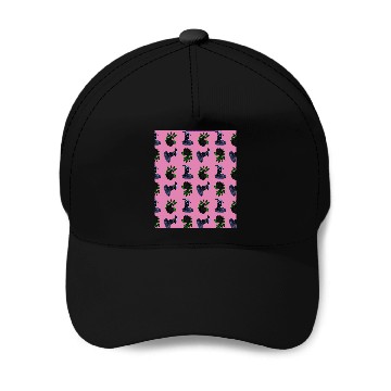 Discover gothic girl rose light pink pattern Baseball Caps
