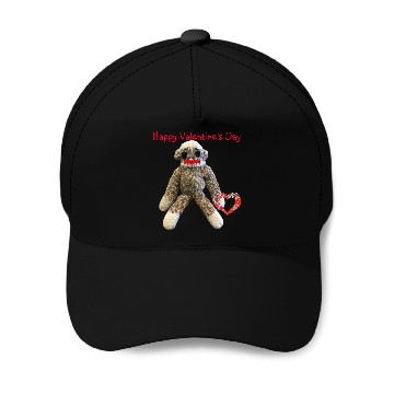 Discover Valentine Sock Monkey for Baseball Caps