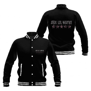 Discover Ask Lil Wayne 5 Star Rhinestone Apparel Baseball Jackets