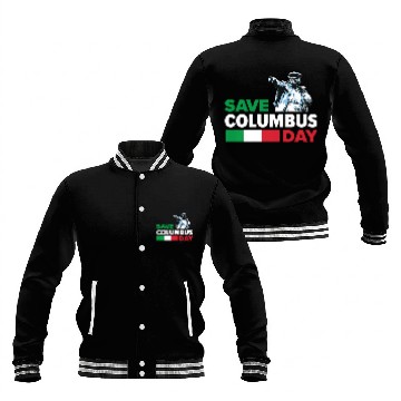 Discover Save Columbus Day - Italian Pride Baseball Jackets
