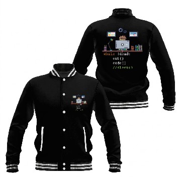 Discover Computer Science Python Programmer Eat Code Sleep Baseball Jackets