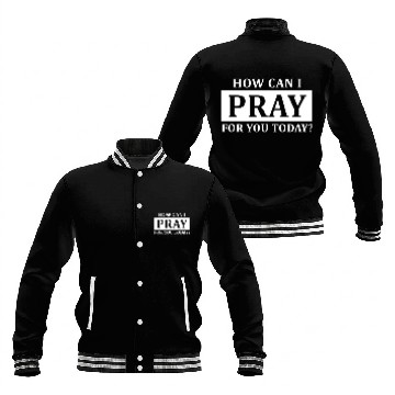 Discover Pray Men's Baseball Jackets Faith How Can I Pray
