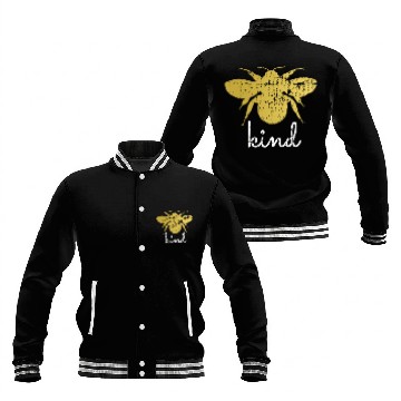 Discover Womens Vintage Be Kind - Bumblebee Bee Kind Kindness Baseball Jackets
