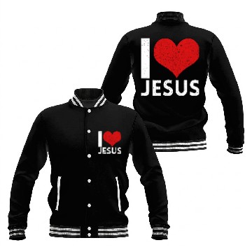 Discover I Love Jesus Baseball Jackets