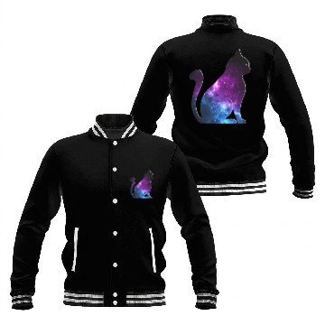 Discover Galaxy Cat Gift Baseball Jackets