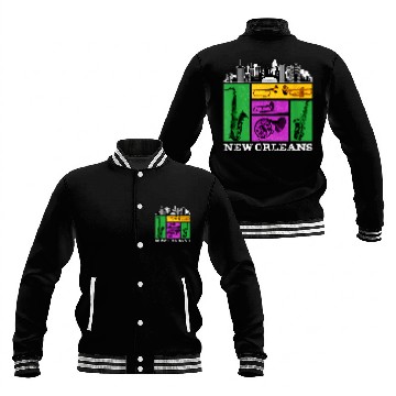 Discover New Orleans Baseball Jackets