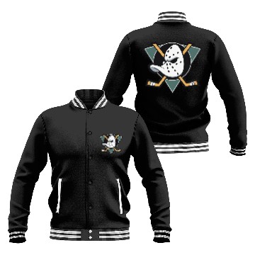 Discover Anaheim Ducks Hockey Crewneck Baseball Jackets | Varsity Mighty Ducks Baseball Jackets