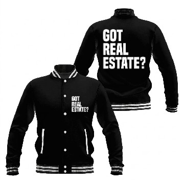 Discover Got Real Estate Agent Baseball Jackets