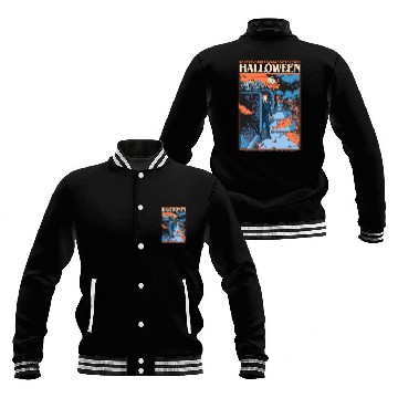 Discover The Screen Shocker Michael Myers Halloween Baseball Jackets