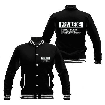 Discover Privilege Civil Rights Equality Baseball Jackets