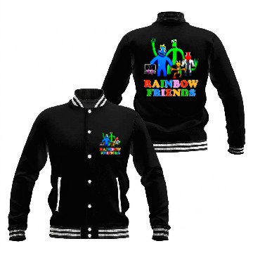 Discover Rainbow Friends Birthday Baseball Jackets