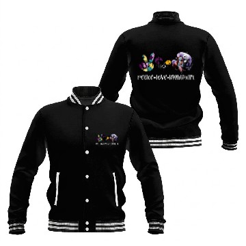 Discover Peace Love Night Mare Baseball Jackets
