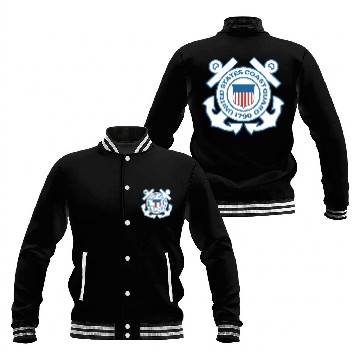 Discover U.S. Coast Guard Veteran Men's Quick-Drying Baseball Jackets