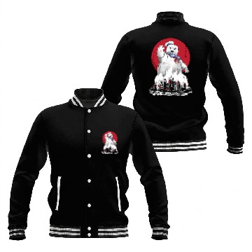 Discover Marshmallow man sumi-e - Ghostbusters - Baseball Jackets