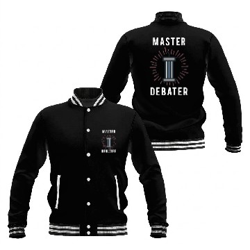 Discover Master Debater Debate Debating Baseball Jackets