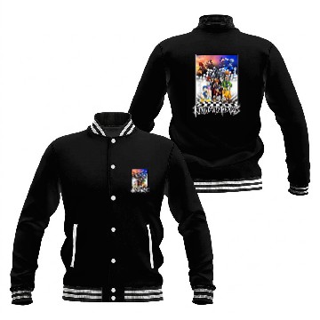 Discover Disney Kingdom Hearts Throne Zip Baseball Jackets