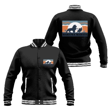 Discover Disneyss Lion King Retro Hakuna Matata Trio Silhouette Baseball Jackets