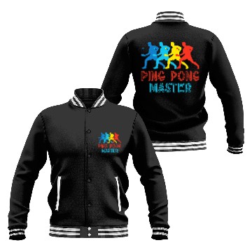 Discover Table Tennis PP Ping Pong Master Ping Pong Table Tennis Player Sport Baseball Jackets