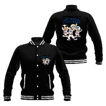 Discover Disney Mickey Goofy Donald Space Explorers Baseball Jackets