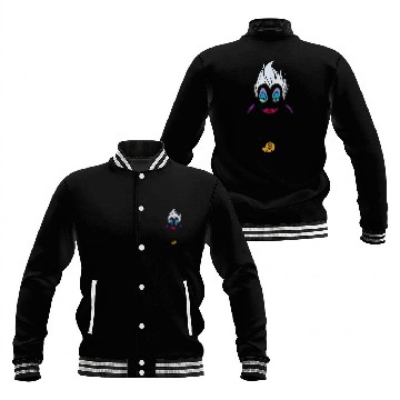 Discover Disney Villains Ursula Big Face Baseball Jackets