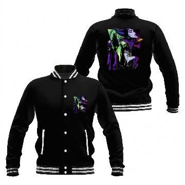 Discover Disney Sleeping Beauty Maleficent Large Side Por Baseball Jackets
