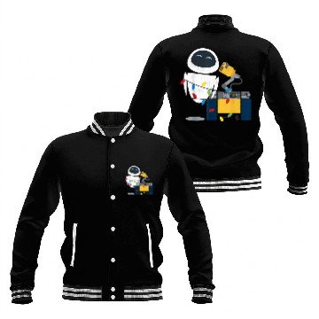 Discover Disney Pixar Wall-E Eve Christmas Light Wrap Graphic Baseball Jackets