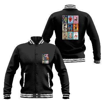 Discover Disney Pixar Coco Epic Loteria Cards Big Chest Logo Baseball Tees Baseball Jackets