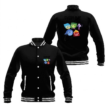Discover Disney Inside Out Every Day Emotions Raglan Baseball Baseball Jackets Zip Baseball Jackets