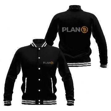 Discover Bitcoin Plan B Crypto Hodl BTC Cryptocurrency Baseball Jackets