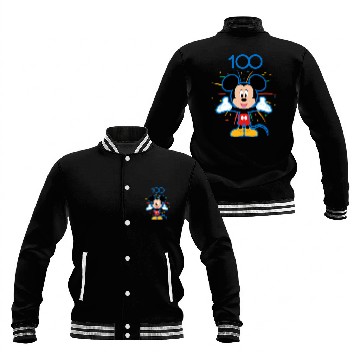 Discover Disney 100 Anniversary Mickey Mouse Fireworks Burst D100 Baseball Jackets