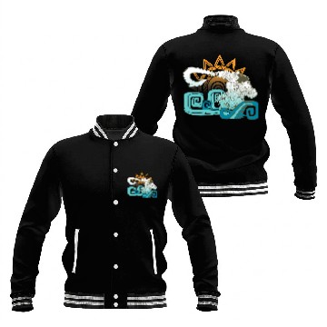 Discover Disney Moana Maui Hook Surf and Sun Gradient Graphic 3D Baseball Jackets