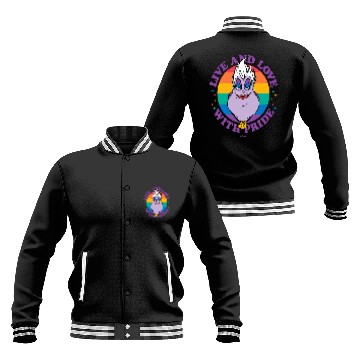Discover Disney Villains Ursula Live And Love With Pride 3D Baseball Jackets