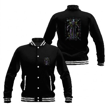 Discover Disney Sleeping Beauty Maleficent Floral Tarot C Baseball Jackets