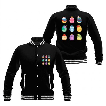 Discover Disney Princess Easter Spring Nine Decorated Easter Eggs Baseball Jackets