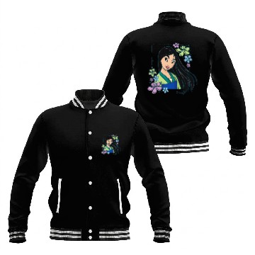 Discover Disney Princess - Mulan Flowers Zip Baseball Jackets