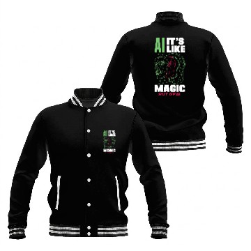 Discover Ai Its Like Magic But Real Computer Science 3 Baseball Jackets